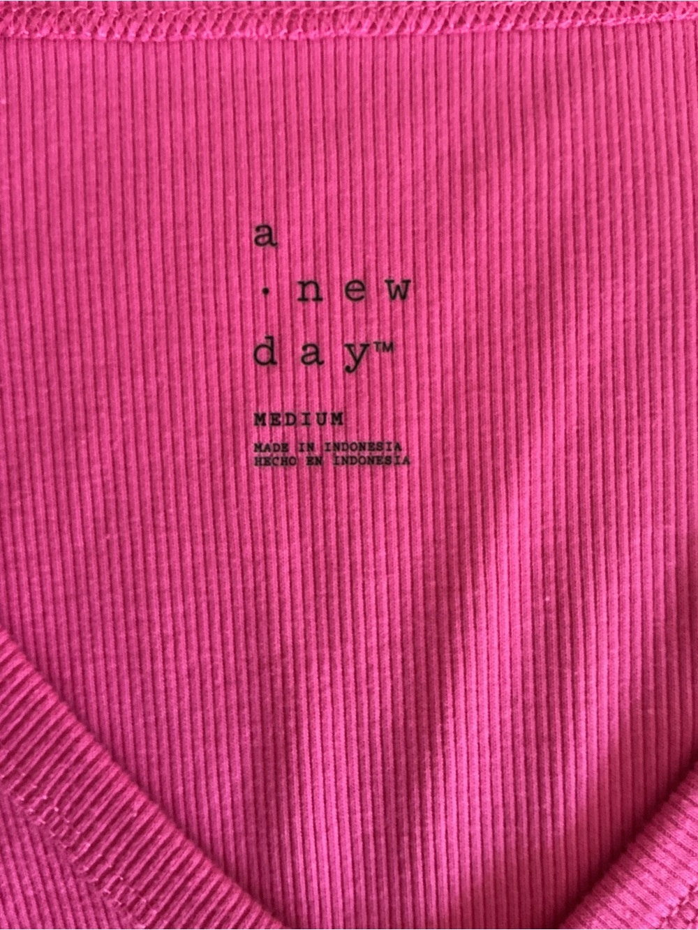 A New Day Sleeveless V-Neck Hot Pink Maxi Dress with Side Rouching - Picture 3 of 4